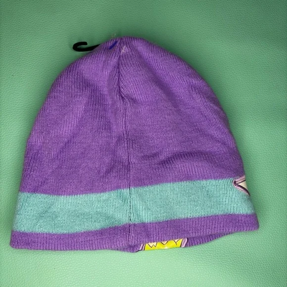 Disney Purple & Teal Tinker Bell Vintage Knit Hat - Picture 2 of 3